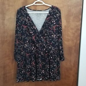 3/4 Sleeve Super soft Babydoll V Neck